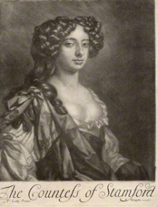 NPG D9194; Elizabeth Grey (nÈe Harvey), Countess of Stamford published by Richard Tompson, after Sir Peter Lely